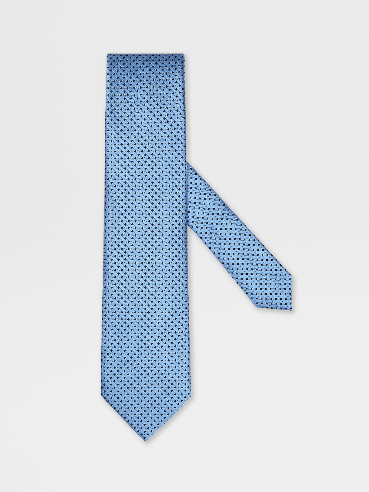 浅蓝色桑蚕丝 Macroarmature 领带